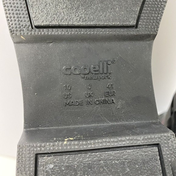 NWOB Capelli New York Womens Rain Ankle Booties Black Rainbow Polka Dot Size 10 - Picture 12 of 12